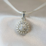 Lightly sprinkled ashes, crystal white shimmer and heavy silver flecks