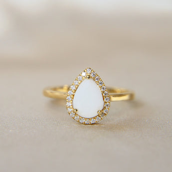 Breastmilk ring- Solid yellow gold, breastmilk, no shimmer