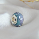 Lavendar grey shimmer/teal shimmer ( custom request) heavy silver flecks and lightly sprinkled ashes