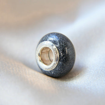 Charcoal grey shimmer, heavy ashes