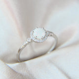 Breastmilk and white opal