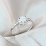 Breastmilk and white opal