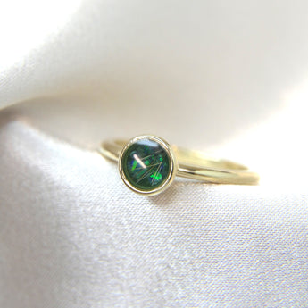 Dog fur, ocean green opal, forest green shimmer