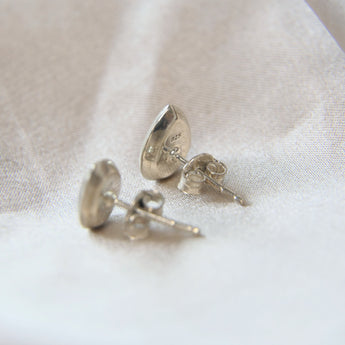 Back of pear earrings