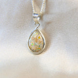 14 x 10 silver with pearl white shimmer, heavy sprinkled ashes, subtle gold flecks & aquamarine opal