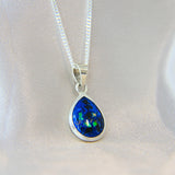 14 x 10 silver with Sapphire blue shimmer, embryo sack/blood and subtle opalescent fleck