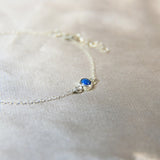 Sapphire blue shimmer and heavy sprinkled ashes
