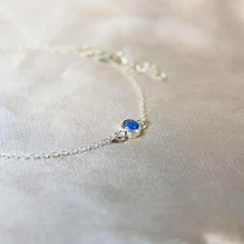 Sapphire blue shimmer and heavy sprinkled ashes