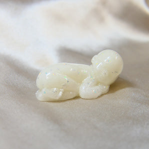 Sleeping baby sculpture