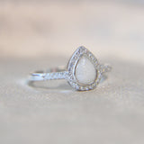 Milk and crystal white shimmer