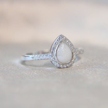 Milk and crystal white shimmer