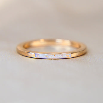 Breastmilk, hair strand ( very fine and light) pearl white shimmer & subtle rose gold flecks
