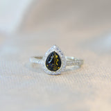 Black shimmer, fur, black opal, heavy gold flecks