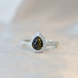 Black shimmer, fur, black opal, heavy gold flecks