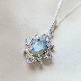 Ashes, cobalt blue opal, pearl white and light blue shimmer