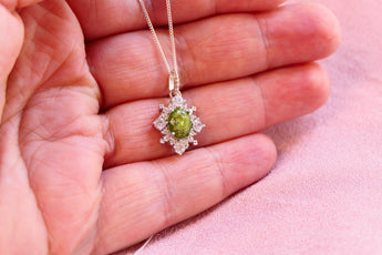 Custom olive green shimmer and ashes