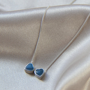 Sapphire blue shimmer and Hairr, and Sapphire blue shimmer and breastmilk