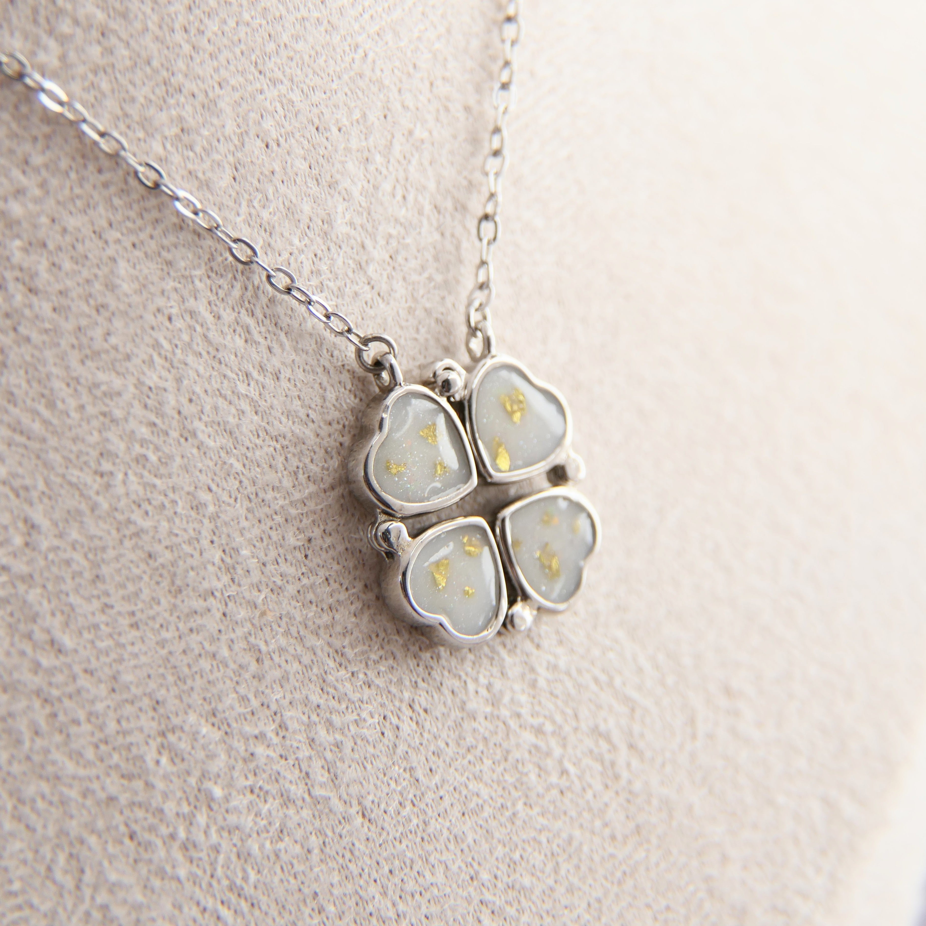 14K Gold Diamond Turquoise Clover Necklace – PMT