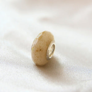 Breastmilk & Gold flecks and white opal