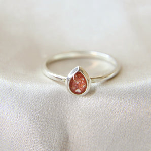 Dainty Pear Keepsake Ring