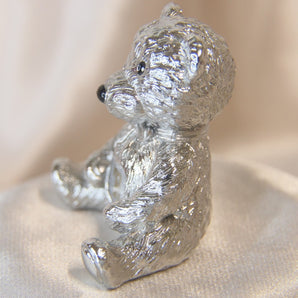 Teddy Bear Statue Stainless Steel Keepsake