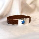 Sterling silver, heavy ashes, sapphire blue shimmer 