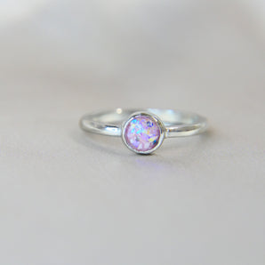 Light pink shimmer, heavy ashes, heavy opalescent 