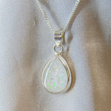 14 x 10 silver with pearl white shimmer, breastmilk and white opal