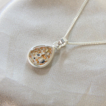 8 x 10 silver with pearl white shimmer, hair, heavy ashes & heavy rose gold flecks