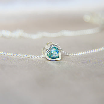 Teal shimmer, heavy ashes and white aquamarine mint opal 