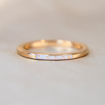 Breastmilk, hair strand ( very fine and light) pearl white shimmer & subtle rose gold flecks