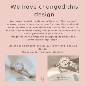 Serenity Halo Keepsake Ring