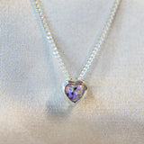New Version- Light pink shimmer, subtle opalescent flecks, lightly sprinkled ashes,white opal