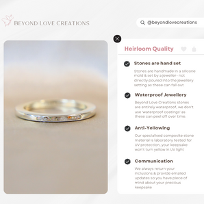 Dainty Band Keepsake Ring