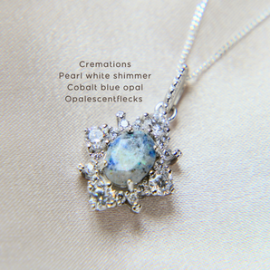 Diamond shaped cremation pendant