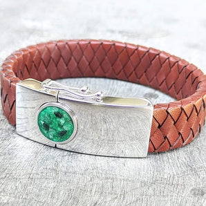 Mens Leather Bracelet