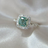 Teal shimmer with ashes