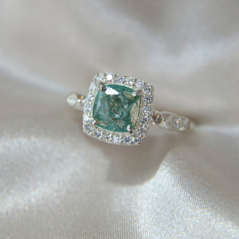 Teal shimmer with ashes