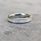 Bereaved mothers breastmilk & gold flecks, pearl white shimmer