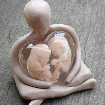 AIMH sculpture with 2 babies at 10 weeks