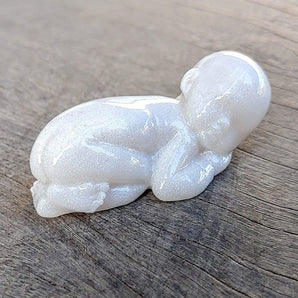 Sleeping baby sculpture